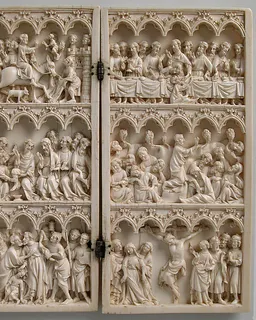 Diptych with Scenes from the Passion of Jesus by Anonymous