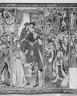 The Story of Esther and Ahasuerus (from Christ the Judge on the Throne of Majesty and Other Subjects) by Anonymous