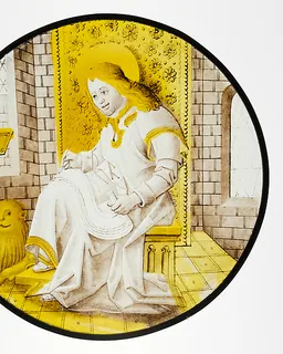 Roundel with Saint Mark by Anonymous