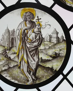 Roundel with Saint John The Baptist by Anonymous