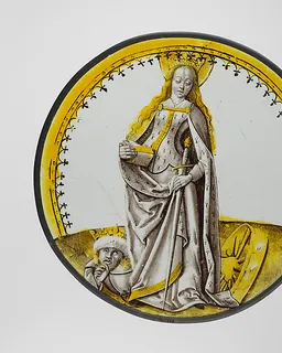 Roundel with Saint Catherine of Alexandria by Anonymous