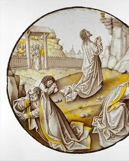 Roundel with Agony in the Garden by Anonymous
