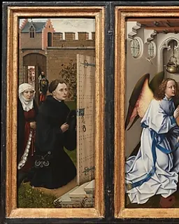 Annunciation Triptych (Merode Altarpiece) by Robert Campin