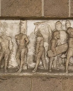 The Flagellation and Christ Meeting His Mother on the Road to Golgotha (from Scenes from the Passion of Christ) by Anonymous