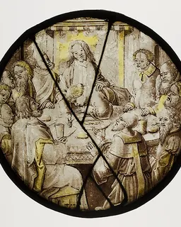 Roundel with the Last Supper by Anonymous