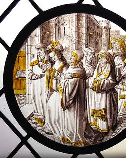 Roundel with Susanna Led to Judgement by Anonymous