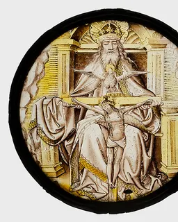 Roundel with the Holy Trinity by Anonymous
