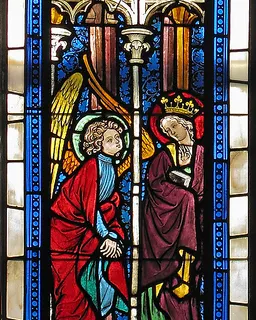 Panel with the Annunciation by Anonymous