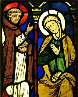 The Virgin from a Pentecost Scene and the Figure of Saint Martin by Anonymous