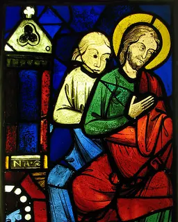 Two Seated Apostles from a Pentecost Scene by Anonymous