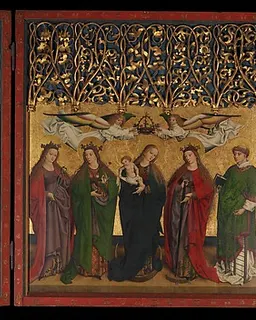 The Burg Weiler Altar Triptych (Altarpiece with the Virgin and Child and Saints) by Master of the Burg Weiler Altarpiece