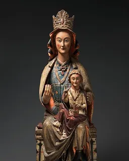 Enthroned Virgin and Child by Anonymous