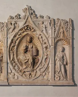 Altarpiece with Christ, Saint John the Baptist, and Saint Margaret by Andrea da Giona