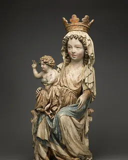 Enthroned Virgin and Child by Anonymous