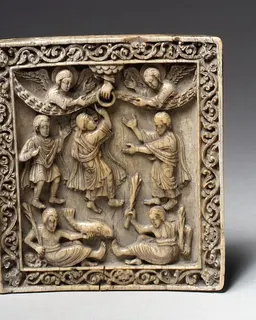 Plaque with the Ascension by Anonymous