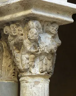 Capital with the Presentation of Christ in the Temple (from Saint-Guilhem Cloister) by Anonymous