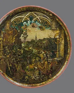 Dish with Abraham and Melchizedek by Hans of Landshut