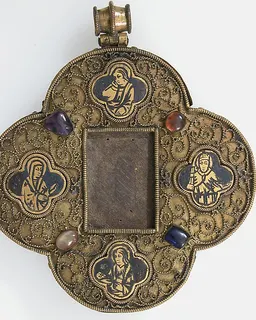 Quatrefoil Mount for a Medieval Ivory of the Crucifixion by Anonymous