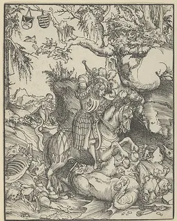 St. George on Horseback Slaying the Dragon by Lucas Cranach the Elder
