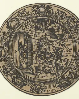 Pacifical-medaillon with Christ in Limbo by Lucas Cranach the Elder
