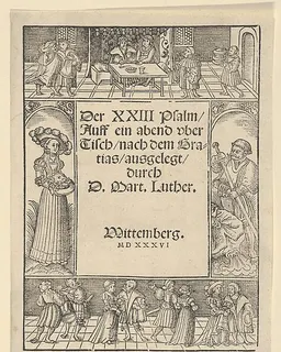 Title-Border with the Story of Salome and St. John the Baptist by Lucas Cranach the Elder and Workshop