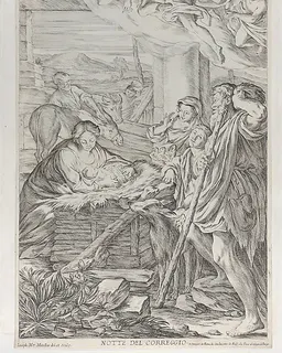 Adoration of the Shepherds by Giuseppe Maria Mitelli