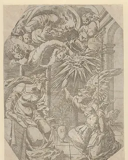 The Annunciation by Léonard Limosin