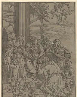 The Adoration of the Magi by Andrea Andreani