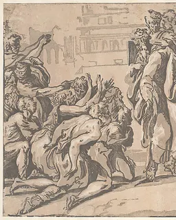 Christ healing the Lepers by Niccolò Vicentino