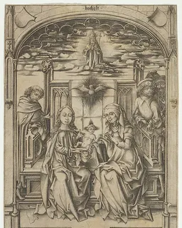 The Holy Family with St. Anne by Israhel van Meckenem