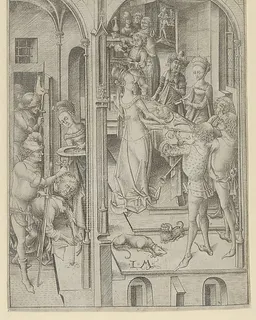 The Beheading of St. John the Baptist by Israhel van Meckenem