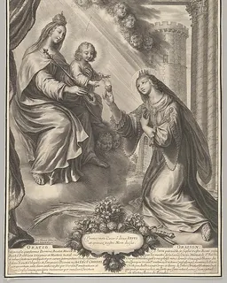 St. Barbara Before the Virgin and Child by Grégoire Huret