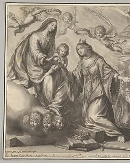 Mystic Marriage of St. Catherine by Grégoire Huret