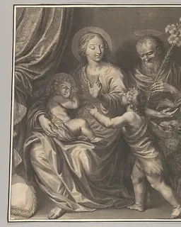 Holy Family with Young St. John the Baptist by Grégoire Huret