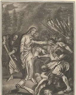 Christ Taken Prisoner in the Garden, from The Passion of Christ, plate 8 by Grégoire Huret