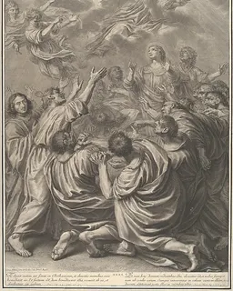 The Ascension of Christ, from The Passion of Christ, plate 31 by Grégoire Huret