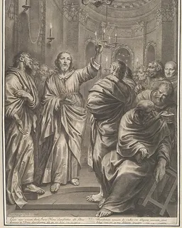 Christ Preaching to his Disciples, from The Passion of Christ, plate 6 by Grégoire Huret