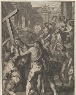 Christ is Sentenced by Pilate, from The Passion of Christ, plate 16 by Grégoire Huret