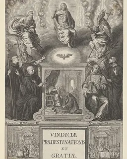 Frontispiece for Vindicae Predestinationis et Gratiae by Grégoire Huret