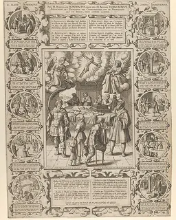 St. Bonifacius and St. Homobonus, Patron Saints of Tailors by Pieter de Jode II