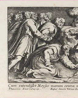 Plate 2: Cain and Abel from Genesis Chapter 4, after a lost fresco in the basamento of Bay 2 of the Vatican Loggia by Pietro Santi Bartoli