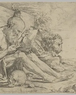 Saint Jerome Reading by Jusepe de Ribera (called Lo Spagnoletto)