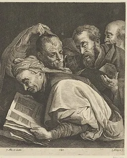 Young Christ Among the Doctors by Jan van Troyen