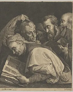 Young Christ Among the Doctors by Jan van Troyen