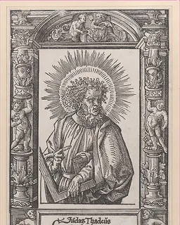 Judas Thaddaeus, from Christ and the Apostles by Jacob Cornelisz van Oostsanen