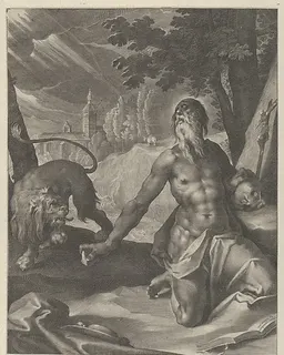 Saint Jerome in the Desert by Lucas Kilian