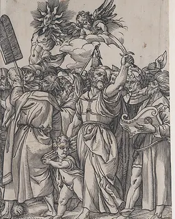 Section B: Isaac, Noah and other figures, from "The Triumph of Christ" by Andrea Andreani