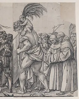 Section G: Martyrs Holding Palm Branches, from "The Triumph of Christ" by Andrea Andreani
