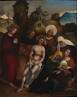 The Lamentation by Ludovico Mazzolino