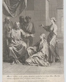 Christ in the House of Martha and Mary by Anonymous, French, 18th century